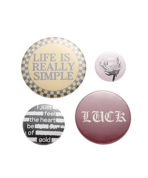 jouetie（ジュエティ）の「缶バッジ4SET（バッジ・レディース・オフホワイト/イエロー・FREE）」の9枚目の写真