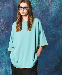 《UNISEX》Prime-Over Reversible Crew Neck Knit T-Shirt/プライムオーバーリバーシブルクルーネックニットTシャツ【MAISON SPECIAL/メゾンスペシャル】