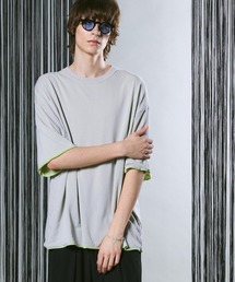 《UNISEX》Prime-Over Reversible Crew Neck Knit T-Shirt/プライムオーバーリバーシブルクルーネックニットTシャツ【MAISON SPECIAL/メゾンスペシャル】
