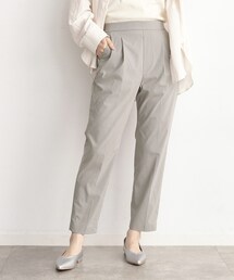 ◆【薄くて軽い!/接触冷感/洗える】美脚ストレッチテーパードパンツ