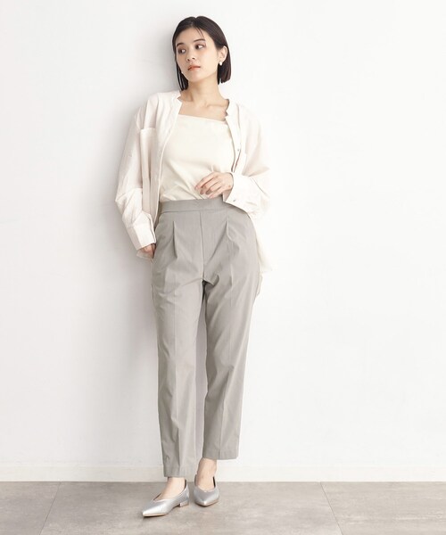 THE SHOP TK (ザ ショップ ティーケー )の「◆【薄くて軽い!/接触冷感/洗える】美脚ストレッチテーパードパンツ(その他パンツ・レディース・グレー/ブラック/オリーブ/ライトベージュ・11/12/13)」の19枚目の写真