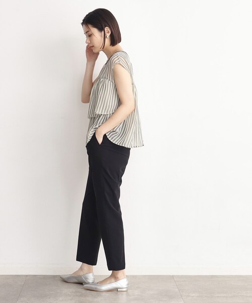 THE SHOP TK (ザ ショップ ティーケー )の「◆【薄くて軽い!/接触冷感/洗える】美脚ストレッチテーパードパンツ(その他パンツ・レディース・グレー/ブラック/オリーブ/ライトベージュ・11/12/13)」の14枚目の写真