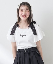 mezzo piano Junior（メゾピアノジュニア）の「ショルダーリボンTシャツ（Tシャツ/カットソー・キッズ）」