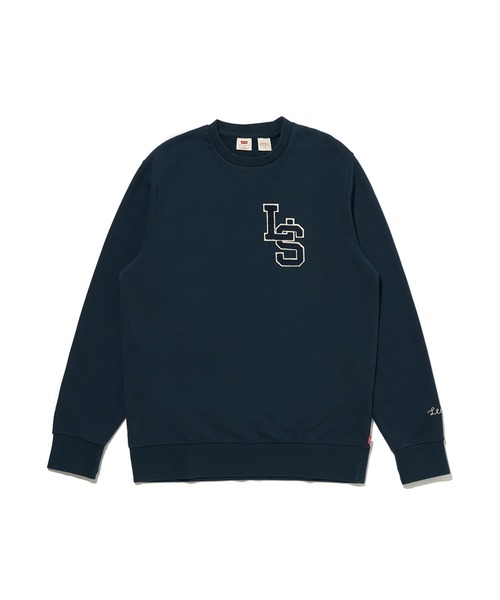 Levi's(リーバイス)の「Levi's/リーバイス グラフィック クルーネックスウェットシャツ ブルー LETTERMAN(スウェット・メンズ・ブルー・S/M/L/XL)」の2枚目の写真