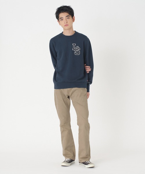 Levi's(リーバイス)の「Levi's/リーバイス グラフィック クルーネックスウェットシャツ ブルー LETTERMAN(スウェット・メンズ・ブルー・S/M/L/XL)」の13枚目の写真