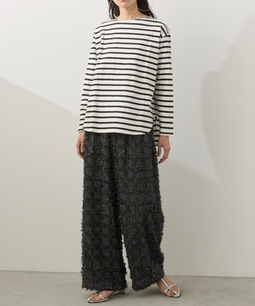 Libra Cue（リブラ キュー）の「フリンジストレートイージーパンツ（その他パンツ・レディース・マルチ/アイボリー/ブラック/グレー・FREE）」の19枚目の写真