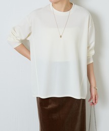 裾ラウンド切り替えロンＴ