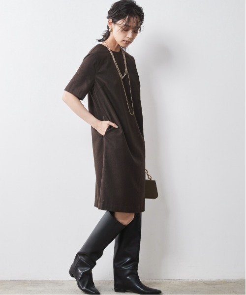 5分袖ミニワンピース ＜大きいサイズ有＞シックスタイル （ワンピース）｜CHIC STYLE（シックスタイル）