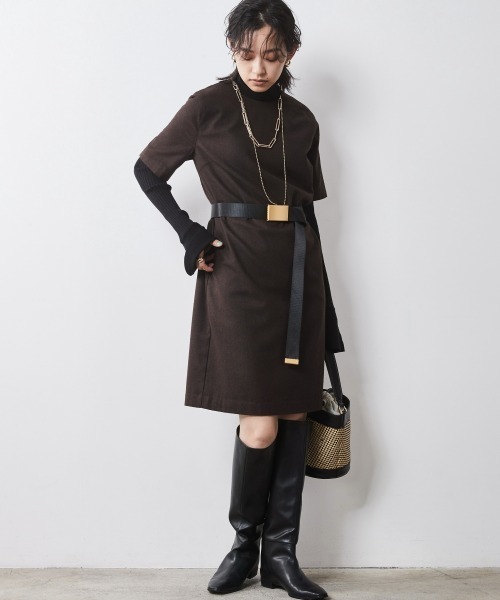 5分袖ミニワンピース ＜大きいサイズ有＞シックスタイル （ワンピース）｜CHIC STYLE（シックスタイル）