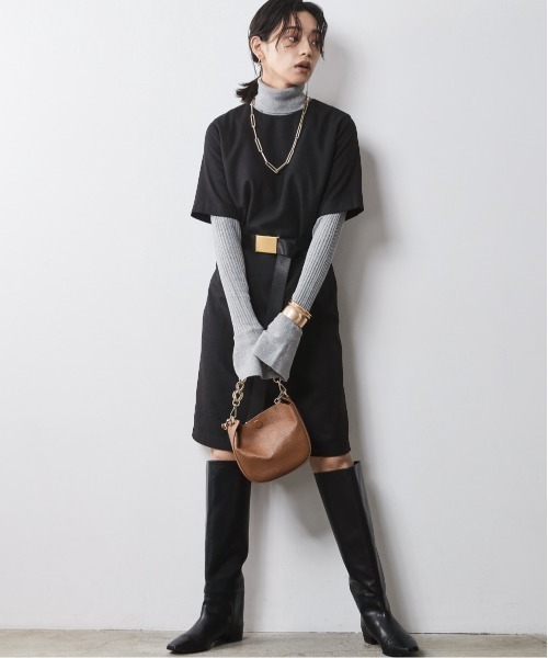 5分袖ミニワンピース ＜大きいサイズ有＞シックスタイル （ワンピース）｜CHIC STYLE（シックスタイル）