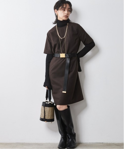 5分袖ミニワンピース ＜大きいサイズ有＞シックスタイル （ワンピース）｜CHIC STYLE（シックスタイル）