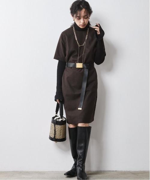 5分袖ミニワンピース ＜大きいサイズ有＞シックスタイル （ワンピース）｜CHIC STYLE（シックスタイル）