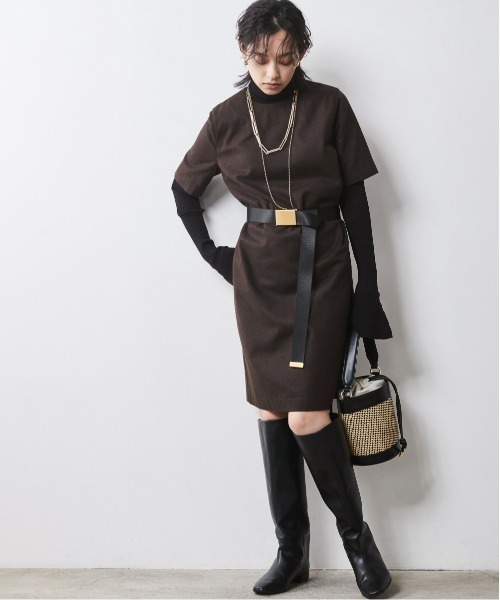 5分袖ミニワンピース ＜大きいサイズ有＞シックスタイル （ワンピース）｜CHIC STYLE（シックスタイル）
