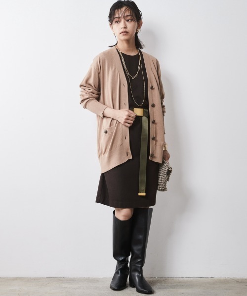5分袖ミニワンピース ＜大きいサイズ有＞シックスタイル （ワンピース）｜CHIC STYLE（シックスタイル）