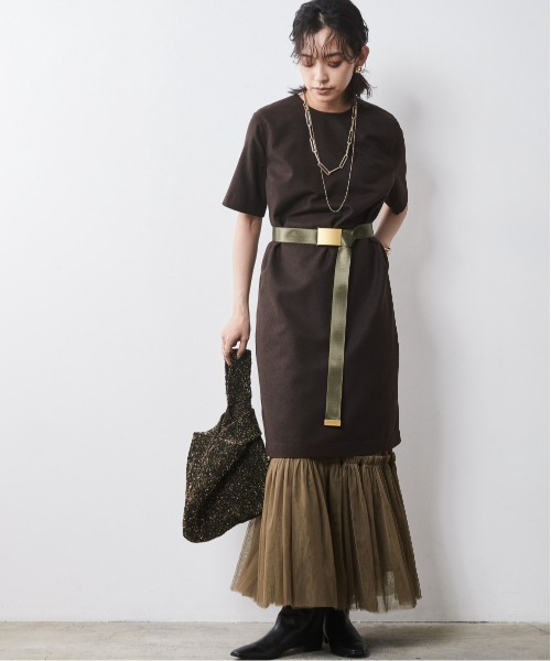 5分袖ミニワンピース ＜大きいサイズ有＞シックスタイル （ワンピース）｜CHIC STYLE（シックスタイル）