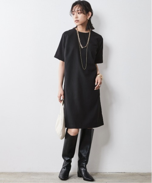 5分袖ミニワンピース ＜大きいサイズ有＞シックスタイル （ワンピース）｜CHIC STYLE（シックスタイル）