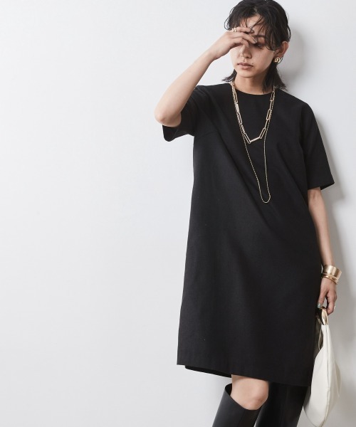 5分袖ミニワンピース ＜大きいサイズ有＞シックスタイル （ワンピース）｜CHIC STYLE（シックスタイル）