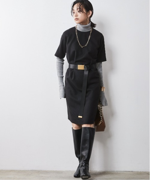 5分袖ミニワンピース ＜大きいサイズ有＞シックスタイル （ワンピース）｜CHIC STYLE（シックスタイル）