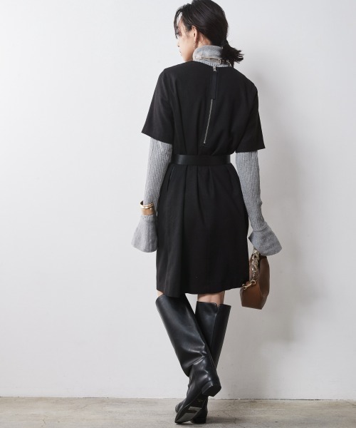 5分袖ミニワンピース ＜大きいサイズ有＞シックスタイル （ワンピース）｜CHIC STYLE（シックスタイル）