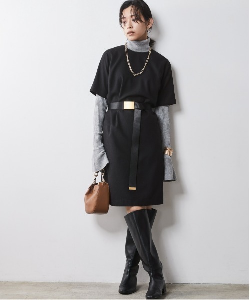 5分袖ミニワンピース ＜大きいサイズ有＞シックスタイル （ワンピース）｜CHIC STYLE（シックスタイル）