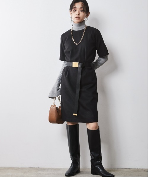 5分袖ミニワンピース ＜大きいサイズ有＞シックスタイル （ワンピース）｜CHIC STYLE（シックスタイル）