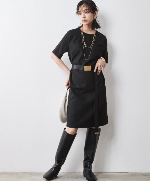 5分袖ミニワンピース ＜大きいサイズ有＞シックスタイル （ワンピース）｜CHIC STYLE（シックスタイル）