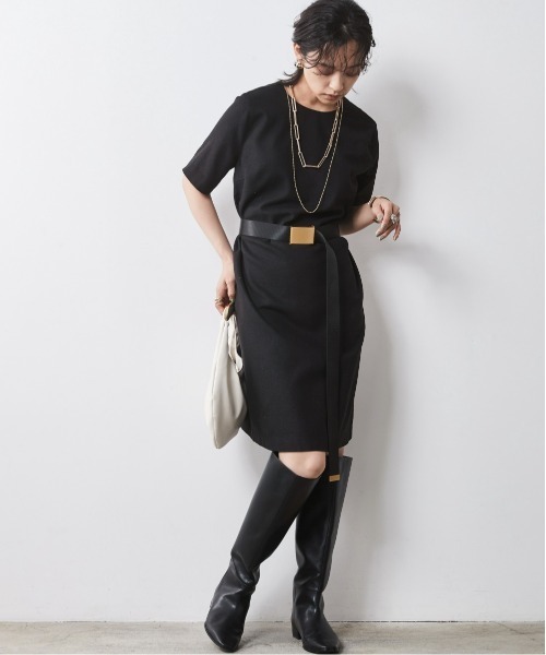 5分袖ミニワンピース ＜大きいサイズ有＞シックスタイル （ワンピース）｜CHIC STYLE（シックスタイル）