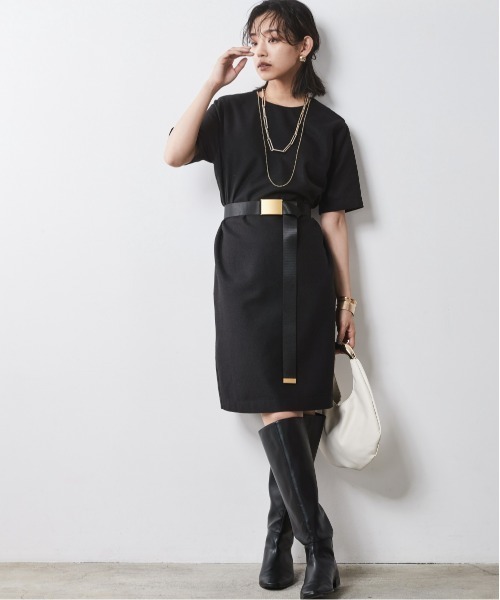 5分袖ミニワンピース ＜大きいサイズ有＞シックスタイル （ワンピース）｜CHIC STYLE（シックスタイル）