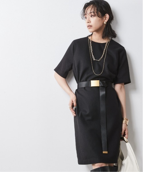 5分袖ミニワンピース ＜大きいサイズ有＞シックスタイル （ワンピース）｜CHIC STYLE（シックスタイル）