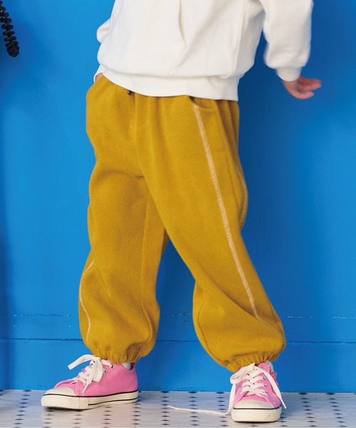 Life Support Products(ライフサポートプロダクツ)の「バルーンスウェットパンツ(スウェットパンツ・キッズ・イエロー/チャコール/パープル/グリーン/杢グレー・80/90/95/100/110/120/130)」の1枚目の写真