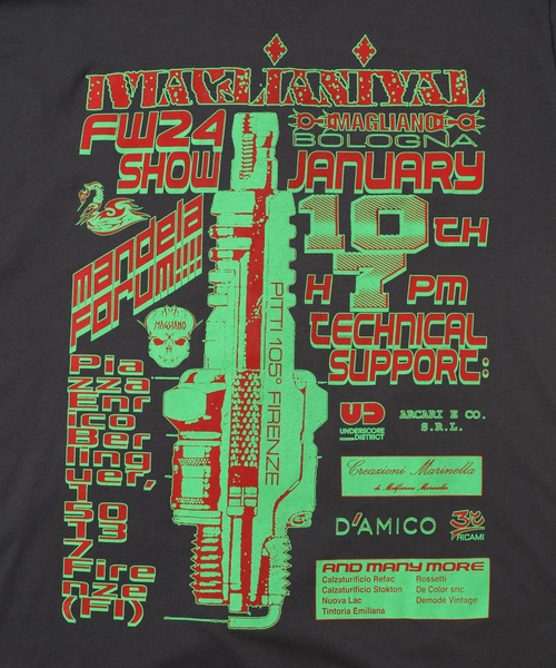 MAGLIANO(マリアーノ)の「MAGLIANIVAL TWISTED TEE(Tシャツ/カットソー・メンズ・ダークグレー・L/M)」の3枚目の写真