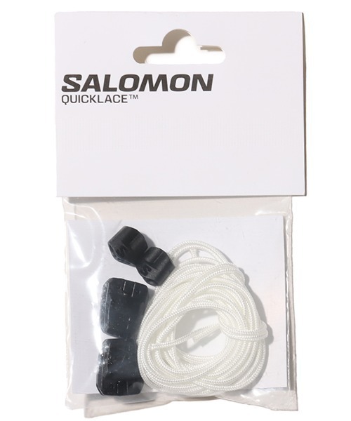 SALOMON(サロモン)の「SALOMON QUICKLACE KIT / サロモン クイックレースキット(シューズアクセサリー・メンズ・ベージュ・ONE SIZE)」の1枚目の写真