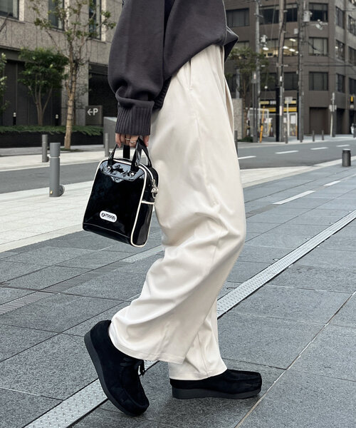 CPCM（シーピーシーエム）の「ボリュームタックスラックス（その他パンツ・レディース・ブラック/ブラウン/ベージュ/グレー/アイボリー・MEDIUM/SMALL）」の8枚目の写真