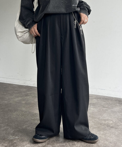 CPCM（シーピーシーエム）の「ボリュームタックスラックス（その他パンツ・レディース・ブラック/ブラウン/ベージュ/グレー/アイボリー・MEDIUM/SMALL）」の19枚目の写真