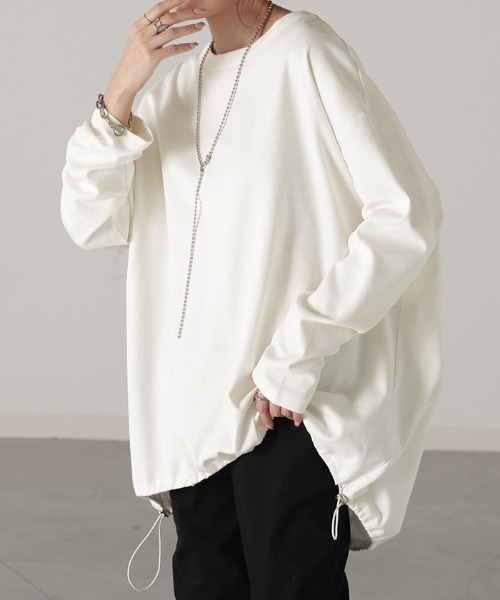 ドロスト付きロンT（Tシャツ/カットソー）｜HUG.U（ハグユー）の