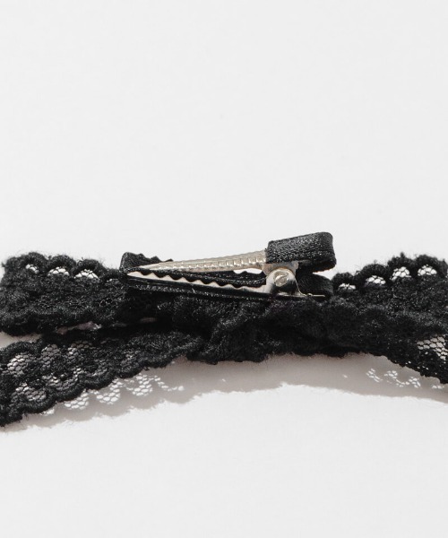flower（フラワー）の「レーシーリボンクリップ（バレッタ/ヘアクリップ・レディース・ブラック/ホワイト・FREE）」の18枚目の写真
