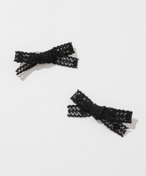 flower（フラワー）の「レーシーリボンクリップ（バレッタ/ヘアクリップ・レディース・ブラック/ホワイト・FREE）」の17枚目の写真