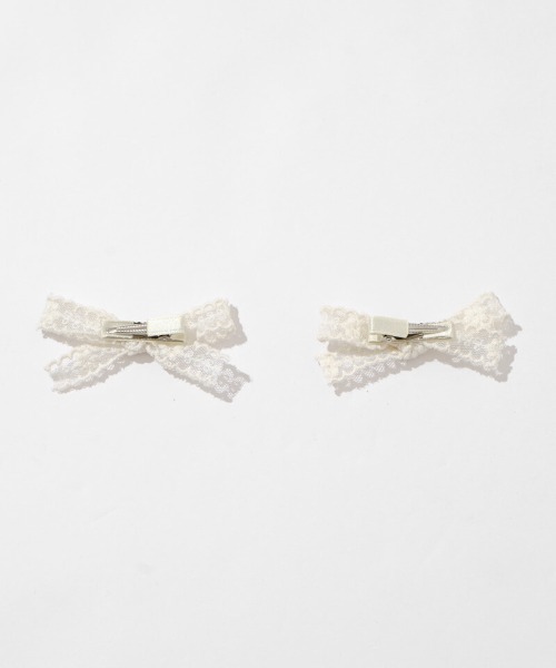 flower（フラワー）の「レーシーリボンクリップ（バレッタ/ヘアクリップ・レディース・ブラック/ホワイト・FREE）」の15枚目の写真