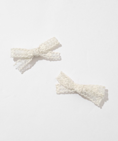 flower（フラワー）の「レーシーリボンクリップ（バレッタ/ヘアクリップ・レディース・ブラック/ホワイト・FREE）」の13枚目の写真