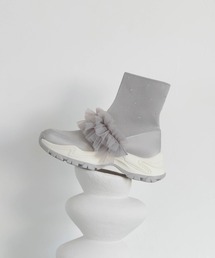 RANDA | 2WAYビジューニットスニーカー(スニーカー)