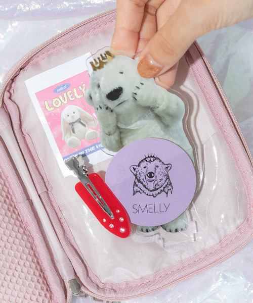 SMELLY（スメリー）の「my Choeae multi pouch（ポーチ・レディース・シルバー/ブルー/ピンク・-）」の4枚目の写真