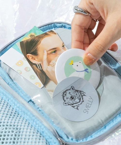 SMELLY（スメリー）の「my Choeae multi pouch（ポーチ・レディース・シルバー/ブルー/ピンク・-）」の9枚目の写真