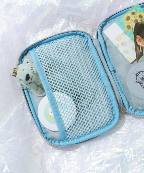 SMELLY（スメリー）の「my Choeae multi pouch（ポーチ・レディース・シルバー/ブルー/ピンク・-）」の10枚目の写真