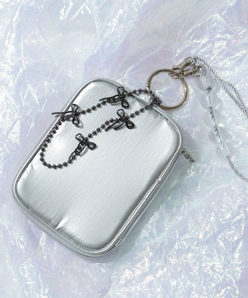 SMELLY（スメリー）の「my Choeae multi pouch（ポーチ・レディース・シルバー/ブルー/ピンク・-）」の21枚目の写真