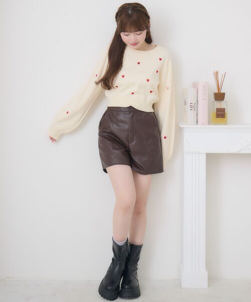 ems excite（エムズエキサイト）の「【リバイバル】フェイクレザーSPT（その他パンツ・レディース・ブラック/ブラウン/ダークブラウン・FREE）」の8枚目の写真