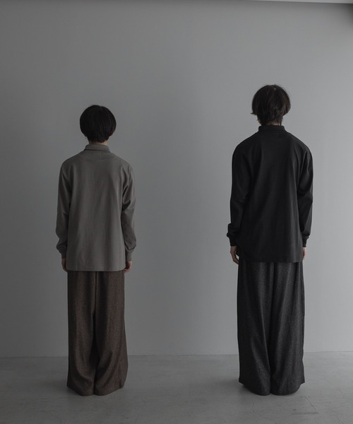 remer（リメール）の「royal cotton turtleneck Tee / ロイヤルコットンタートルネックT（Tシャツ/カットソー・メンズ・アッシュグレー/ダークグリーン/ダークブラウン/マスタード/ブラック/ホワイト・X-SMALL/SMALL/MEDIUM/LARGE）」の15枚目の写真