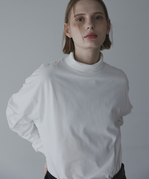 remer（リメール）の「royal cotton turtleneck Tee / ロイヤルコットンタートルネックT（Tシャツ/カットソー・メンズ・アッシュグレー/ダークグリーン/ダークブラウン/マスタード/ブラック/ホワイト・X-SMALL/SMALL/MEDIUM/LARGE）」の22枚目の写真