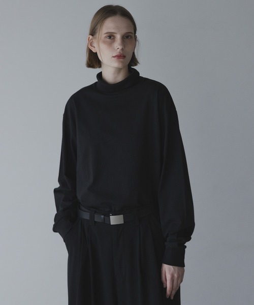 remer（リメール）の「royal cotton turtleneck Tee / ロイヤルコットンタートルネックT（Tシャツ/カットソー・メンズ・アッシュグレー/ダークグリーン/ダークブラウン/マスタード/ブラック/ホワイト・X-SMALL/SMALL/MEDIUM/LARGE）」の17枚目の写真