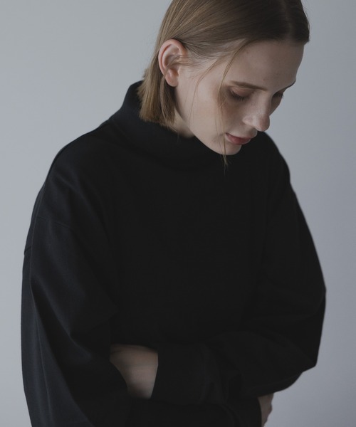 remer（リメール）の「royal cotton turtleneck Tee / ロイヤルコットンタートルネックT（Tシャツ/カットソー・メンズ・アッシュグレー/ダークグリーン/ダークブラウン/マスタード/ブラック/ホワイト・X-SMALL/SMALL/MEDIUM/LARGE）」の18枚目の写真
