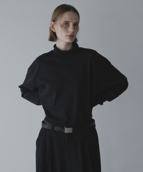remer（リメール）の「royal cotton turtleneck Tee / ロイヤルコットンタートルネックT（Tシャツ/カットソー・メンズ・アッシュグレー/ダークグリーン/ダークブラウン/マスタード/ブラック/ホワイト・X-SMALL/SMALL/MEDIUM/LARGE）」の19枚目の写真